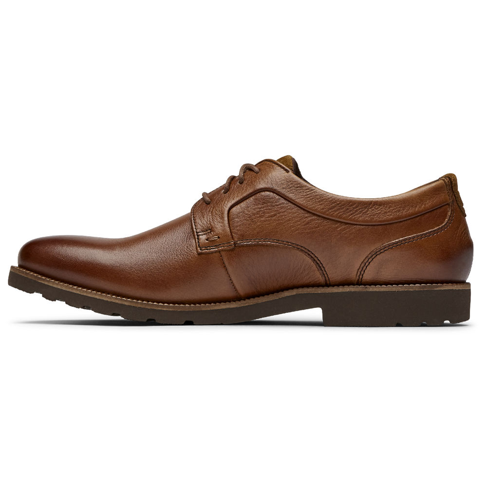 Rockport Mens Sharp & Ready 2 Plain Toe - Oxfords Brown - ZWB721839